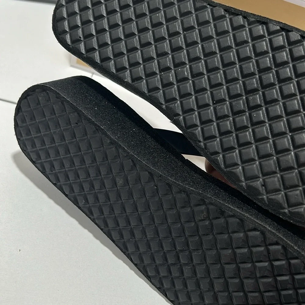 Michael Michael Kors black multi girls sandals size 2 GUC
